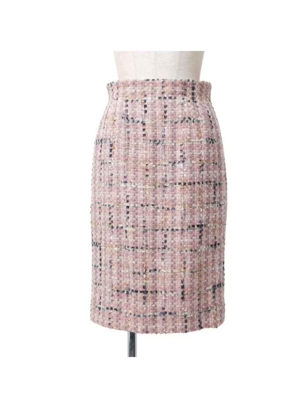 Dior Vintage Skirt 9 Tweed Long Jacket Tight